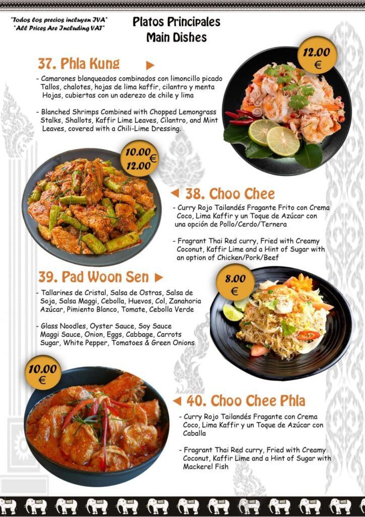 Thai Aroi Menu Page 10