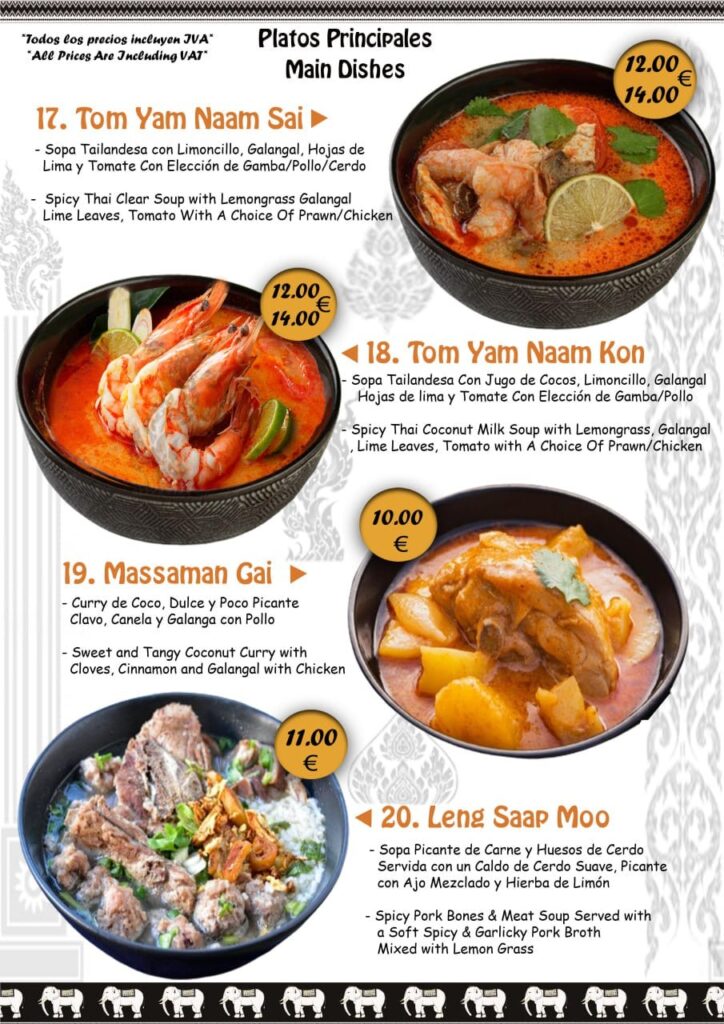 Thai Aroi Menu Page 5