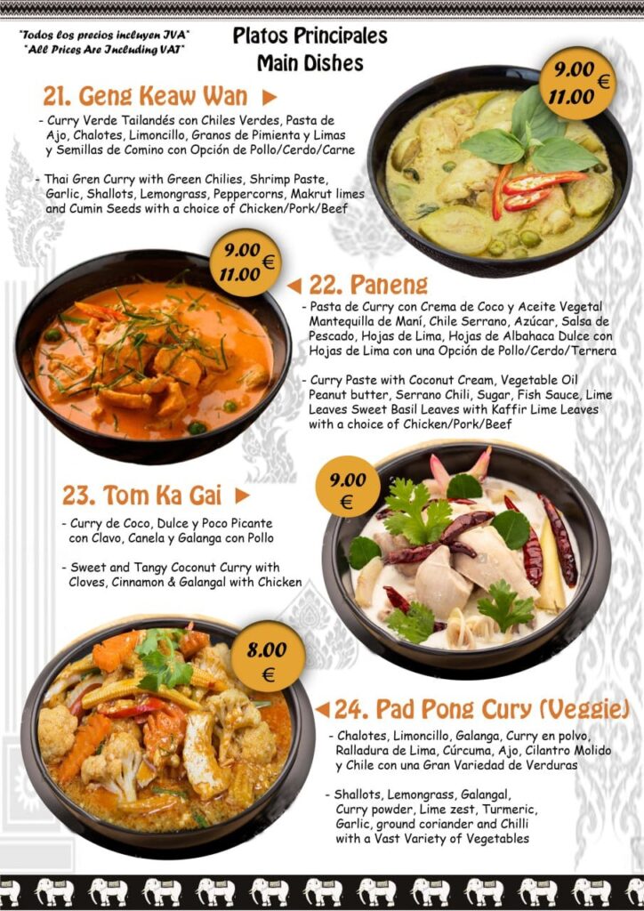 Thai Aroi Menu Page 6